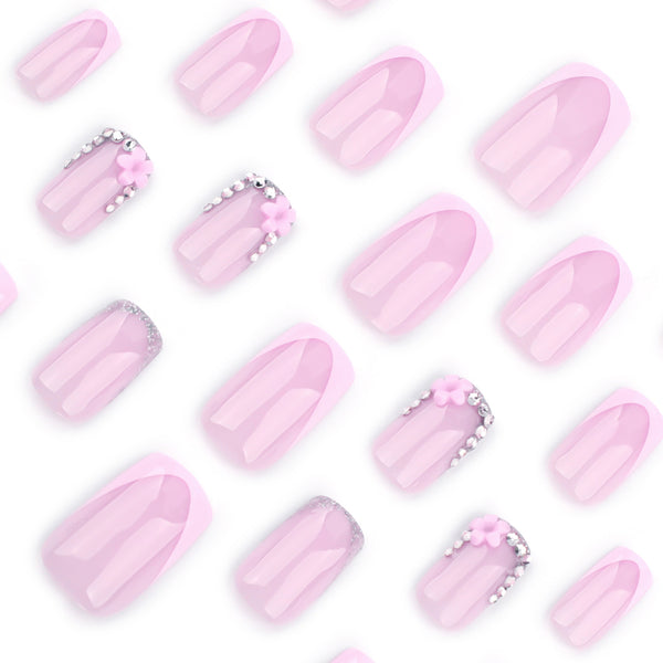 12 Sizes-24 Pcs Press On Nails JP3674