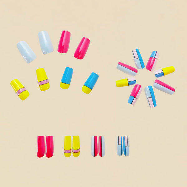 12 Sizes-24 Pcs Press On Nails Y559