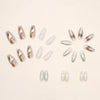 12 Sizes-24 Pcs Press On Nails R707