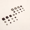 12 Sizes-24 Pcs Press On Nails F043