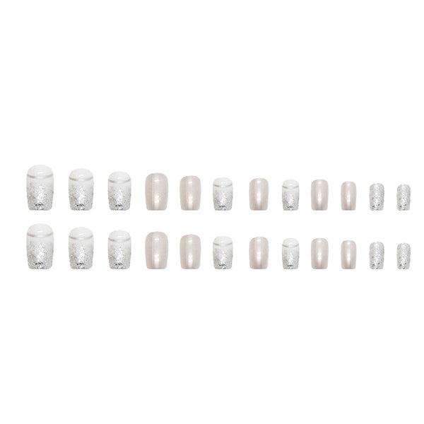 12 Sizes-24 Pcs Press On Nails W299