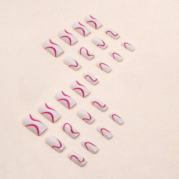 12 Sizes-24 Pcs Press On Nails W755