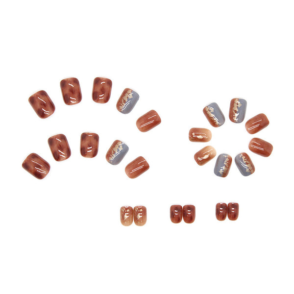 12 Sizes-24 Pcs Press On Nails R683