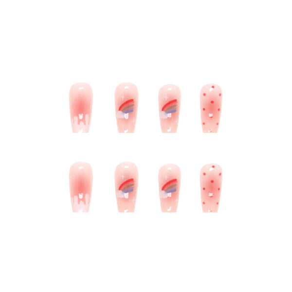 12 Sizes-24 Pcs Press On Nails R570