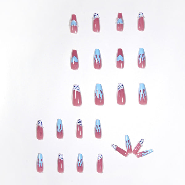 12 Sizes-24 Pcs Press On Nails JP1202