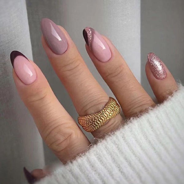12 Sizes-24 Pcs Press On Nails W251