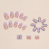 12 Sizes-24 Pcs Press On Nails W614