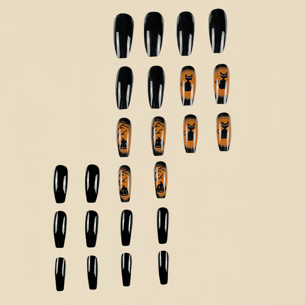 12 Sizes-24 Pcs Press On Nails Y133