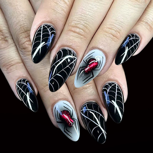 12 Sizes-24 Pcs Press On Nails C2029