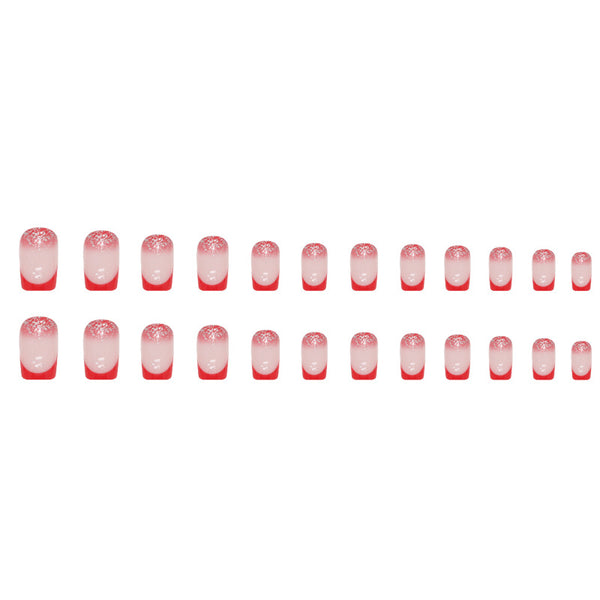 12 Sizes-24 Pcs Press On Nails W859