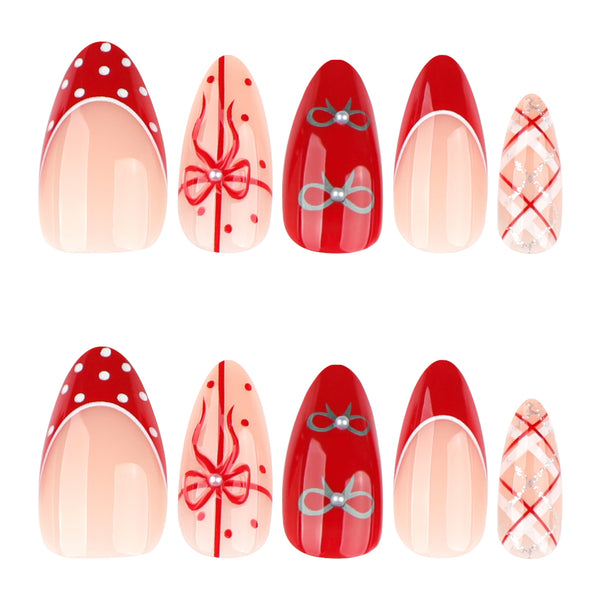 12 Sizes-24 Pcs Press On Nails JP4062
