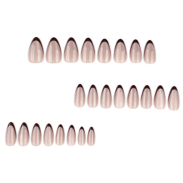 12 Sizes-24 Pcs Press On Nails JP4169