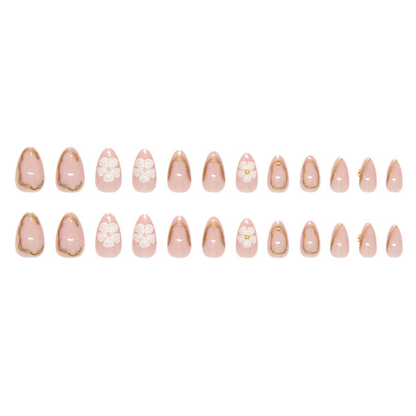 12 Sizes-24 Pcs Press On Nails Z1263