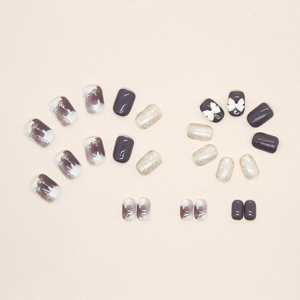 12 Sizes-24 Pcs Press On Nails Z576