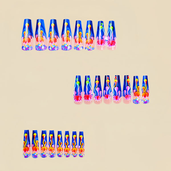 12 Sizes-24 Pcs Press On Nails Y659