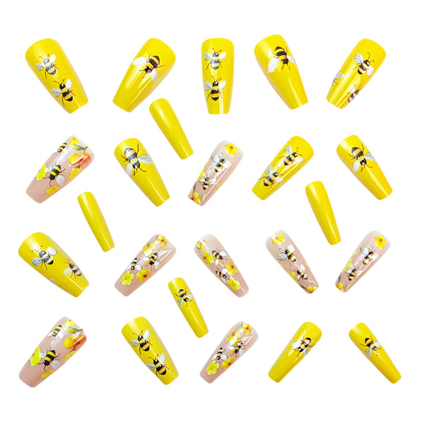 12 Sizes-24 Pcs Press On Nails Y769