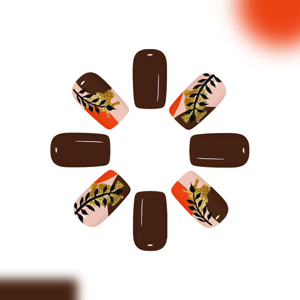 12 Sizes-24 Pcs Press On Nails C1157