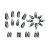 12 Sizes-24 Pcs Press On Nails Y1560