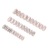 12 Sizes-24 Pcs Press On Nails GN021