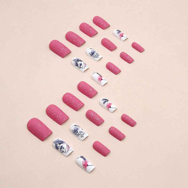 12 Sizes-24 Pcs Press On Nails W1387