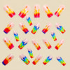12 Sizes-24 Pcs Press On Nails Y1012