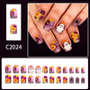 12 Sizes-24 Pcs Press On Nails C2024