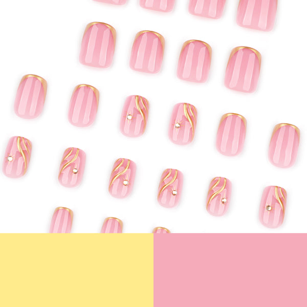 12 Sizes-24 Pcs Press On Nails JP3919