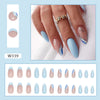 12 Sizes-24 Pcs Press On Nails W339