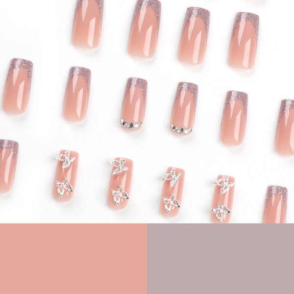 12 Sizes-24 Pcs Press On Nails JP2788