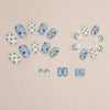 12 Sizes-24 Pcs Press On Nails K002