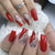 12 Sizes-24 Pcs Press On Nails Y240