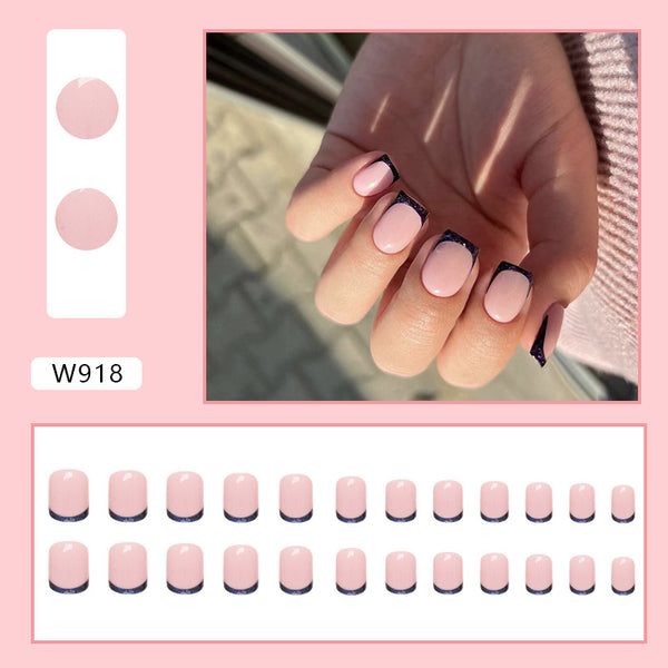 12 Sizes-24 Pcs Press On Nails W881