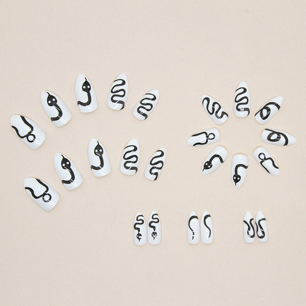 12 Sizes-24 Pcs Press On Nails W317