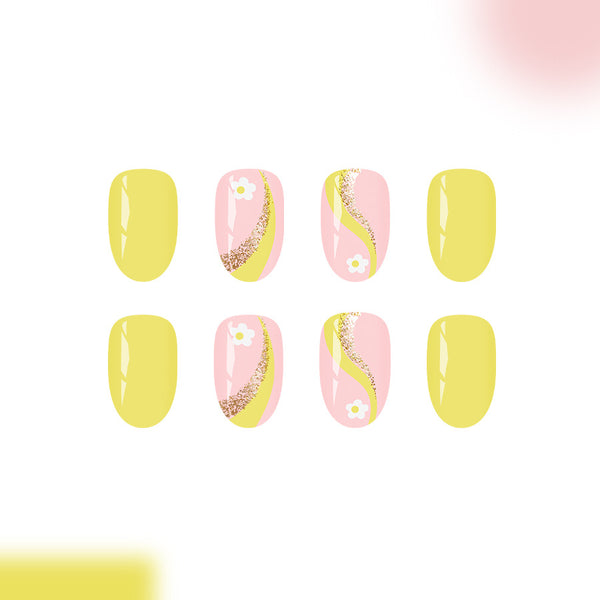 12 Sizes-24 Pcs Press On Nails C1556