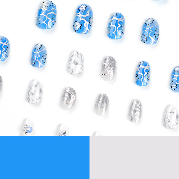 12 Sizes-24 Pcs Press On Nails JP2836
