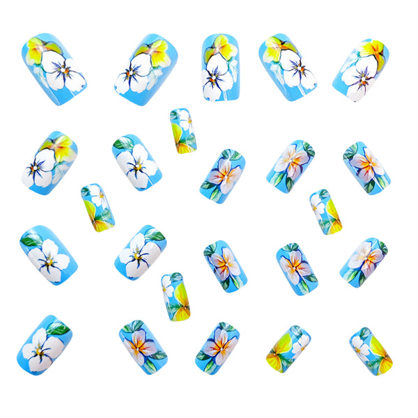 12 Sizes-24 Pcs Press On Nails Y712