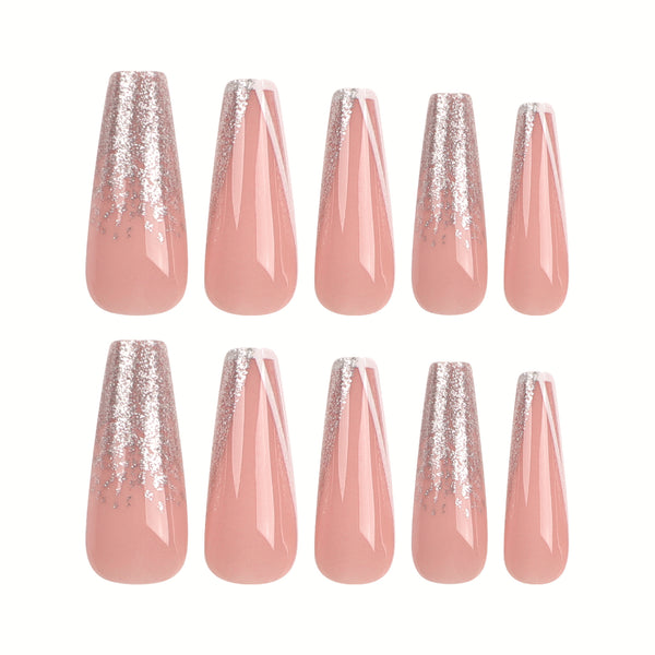 12 Sizes-24 Pcs Press On Nails JP3078