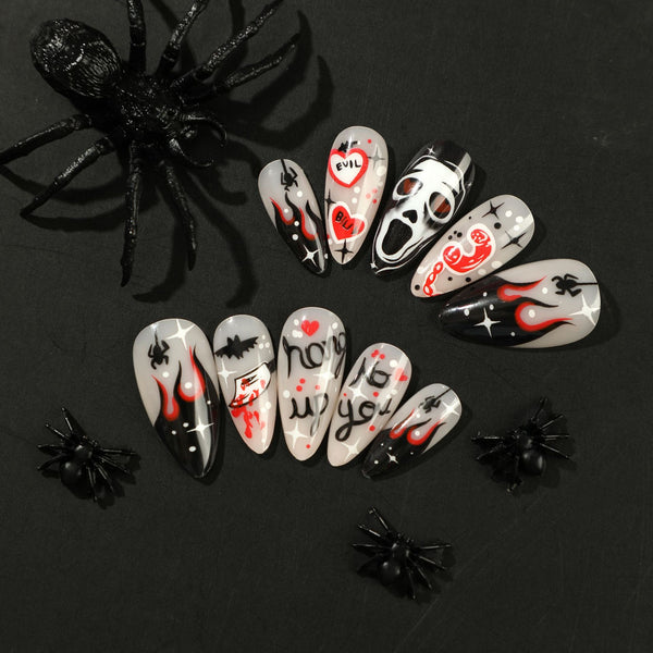 12 Sizes-24 Pcs Press On Nails JP2512
