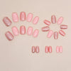 12 Sizes-24 Pcs Press On Nails W1384