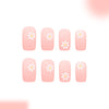 12 Sizes-24 Pcs Press On Nails C1015
