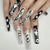 12 Sizes-24 Pcs Press On Nails Y073