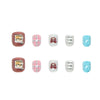 12 Sizes-24 Pcs Press On Nails K026