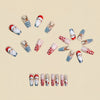 12 Sizes-24 Pcs Press On Nails Y1320