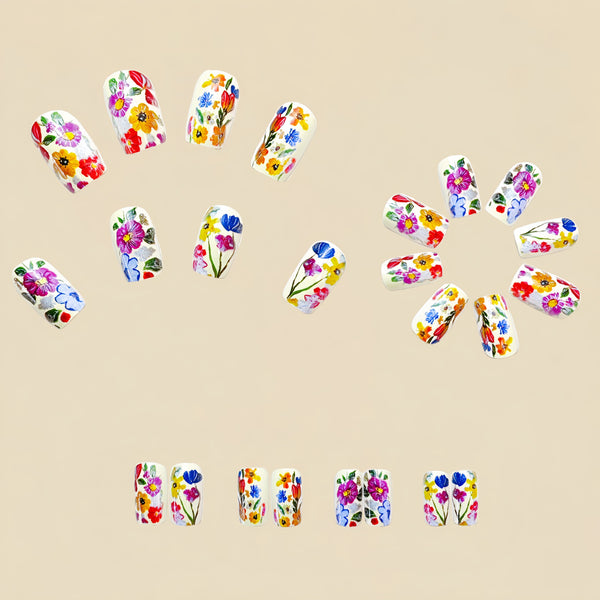 12 Sizes-24 Pcs Press On Nails Y713