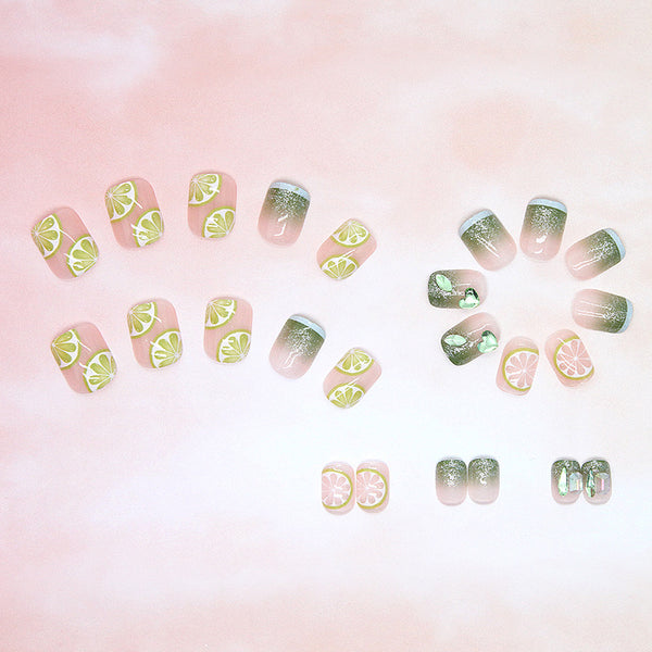 12 Sizes-24 Pcs Press On Nails Z364