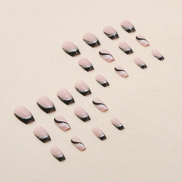 12 Sizes-24 Pcs Press On Nails W298