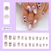 12 Sizes-24 Pcs Press On Nails W1414