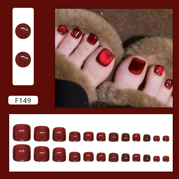 12 Sizes-24 Pcs Press On Nails F149