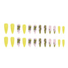 12 Sizes-24 Pcs Press On Nails W1156