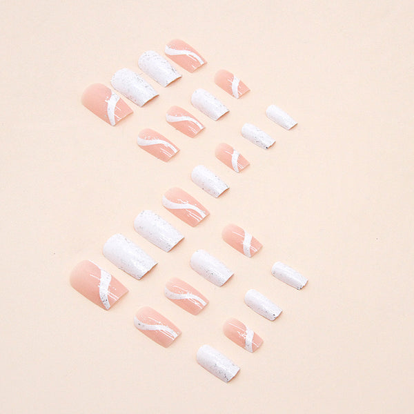 12 Sizes-24 Pcs Press On Nails W469